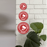 Circle Plus Possibility of Tilting Beware Wall or Door Sign | Safety Signs For Babies and Toddlers Daycare