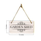 Garden Shed 5x10 Hanging Wall or Door Sign