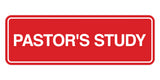 Signs ByLITA Standard Pastor's Study Wall or Door Sign