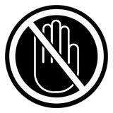 Signs ByLITA Circle No Entry Graphic Door or Wall Sign | Easy Installation | Durable Construction | Promote Health And Safety | Caution Warning Sign for Home, Business and Office Spaces