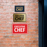 Signs ByLITA Classic Framed Executive Chef Door or Wall Sign Easy Installation | Office And Shop Decor | Bars And Restaurants