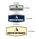 Fancy North Entrance Wall or Door Sign