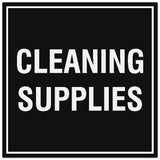 Signs ByLITA Square Cleaning Supplies Sign - Easy Installation | Durable Material