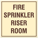 Signs ByLITA Square Fire Sprinkler Riser Room Sign - Easy Installation | Durable Material