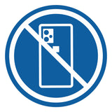 Signs ByLITA Circle No Cellphones Graphic Door or Wall Sign | Easy Installation | Durable Construction | Promote Health And Safety | Caution Warning Sign for Home, Business and Office Spaces