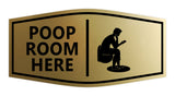 Signs ByLITA Fancy Poop Room Here Wall or Door Sign