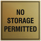 Signs ByLITA Square No Storage Permitted Sign - Easy Installation | Durable Material