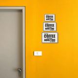 Classic Framed Plus I Drink Coffee Because Adulting Is Hard Wall or Door Sign | Funny Home or Office Décor