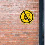 Circle Plus No Forklifts Allowed Wall or Door Sign | Easy Installation | Health & Safety Signage