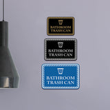 Signs ByLITA Classic Framed Bathroom Trash Can Vintage Bathroom Wall or Door Sign