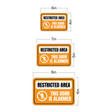 Classic Framed Plus Restricted Area This Door Is Alarmed Wall or Door Sign | Eco-Friendly Recycling