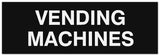 Signs ByLITA Basic Vending Machines Sign - Laser-Engraved Lettering | Durable ABS Plastic | Vibrant Colors | Powerful Foam Tape