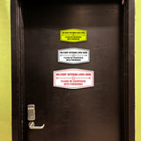 Signs ByLITA Fancy Military Veteran Lives Here Please Be Courteous With Fireworks Easy Installation | Honor Veterans with Military Signs | US Pride | Businesses and Homes Wall or Door Sign