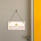 Signs ByLITA Place of Worship Room Signs 5x10 Hanging Plus Wall or Door Sign