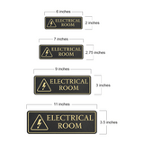 Standard Plus Electrical Room Wall or Door Sign | Workplace Safety Signage