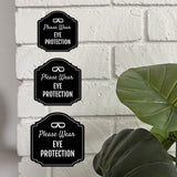 Heritage Plus Please Wear Eye Protection Wall or Door Sign | Public Spaces & Office Signage