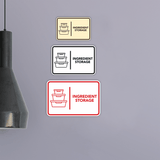 Signs ByLITA Classic Framed Ingredient Storage Door or Wall Sign Easy Installation | Health And Safety | Building And Hospitality Signs