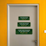 Standard Plus Please Leave Packages At The Front Door - The Gate Is Open Door or Wall Sign | Office & Home Signage