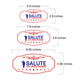 Victorian Plus Salute to a Proud Veteran Wall or Door Sign| Easy Installation | Disclaimer Waiver Notice