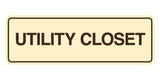 Signs ByLITA Standard Utility Closet Wall or Door Sign | Easy Installation | Office & Home Signage