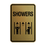 Signs ByLITA Portrait Round Showers (Multiple) Wall or Door Sign