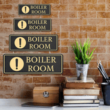 Standard Plus Boiler Room Wall or Door Sign | Workplace Safety Signage