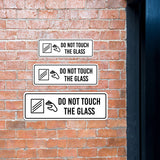 Standard Plus Do Not Touch The Glass Wall or Door Sign | Public Spaces Signage