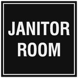 Signs ByLITA Square Janitor Room Sign - Easy Installation | Durable Material