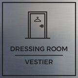 Signs ByLITA Square Dressing Room Wall or Door Sign | Spanish Bilingual Signs