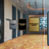 Signs ByLITA Portrait Round Rehearsal Room Door or Wall Sign Easy Installation | Directing Artists & Co-Workers | Music | Concert | Festivals