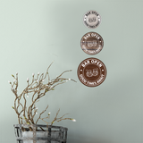 Signs ByLITA Circle Bar Open: Good Times Await ABS Plastic | Laser Engraved | Easy Installation | Elegant Design Wall or Door Sign