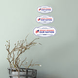 Victorian Plus Proudly Defended Our Nation Wall or Door Sign | Easy Installation | Disclaimer Waiver Notice