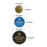 Circle What Part of No Soliciting Do You Not Understand Wall or Door Sign