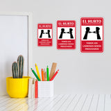 Portrait Round Plus El hurto En Tiendas Es Un Delito Penal Todos los Ladrones Serán Procesados Wall or Door Sign | Spanish Shoplifting Retailer Signage