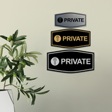 Fancy Private (Key) Wall or Door Sign