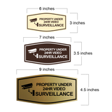 Fancy Property Under 24Hr Video Surveillance (Camera) Wall or Door Sign