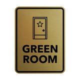 Signs ByLITA Portrait Round Green Room Door or Wall Sign Easy Installation | Directing Artists & Co-Workers | Music | Concert | Festivals