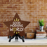 Good Morning Star Table Sign | Family and Faith Home Decor | Church And Home Table Signs