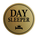 Signs ByLITA Circle Day Sleeper Wall or Door Sign