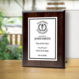 Academic Achievement Customizable Award Plaque |Easel Mount Option | Recognition of Achievement and Service Personalizable Plaques