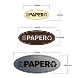 Signs ByLITA Oval Paper Sign - Laser-Engraved Lettering | Durable ABS Plastic | Vibrant Colors | Powerful Foam Tape