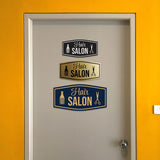 Signs ByLITA Fancy Hair Salon Easy Installation | Durable Construction | Barbers | Grooming and Styling | Hair Wall or Door Sign