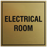 Signs ByLITA Square Electrical Room Sign - Easy Installation | Durable Material