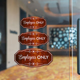 Victorian Plus Employees ONLY Wall or Door Sign | Business and Workplace Signage