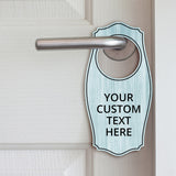 Custom Full Color Door Hangers (4 x 8") | Personalized Door Handle Signs for Homes and Businesses | Create Your Own Message