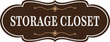 Designer Plus Storage Closet Wall or Door Sign | Business and Workplace Signage