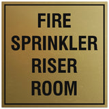 Signs ByLITA Square Fire Sprinkler Riser Room Sign - Easy Installation | Durable Material