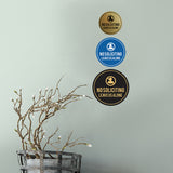 Circle No Soliciting Leave Us Alone Wall or Door Sign