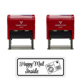 All Quality Happy Mail Inside Self-Inking Rubber Stamp | Business and Packaging Stamps