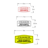 Signs ByLITA Fancy If You Can Read This, You're in Range of Veteran Surveillance Easy Installation | Honor Veterans with Military Signs | US Pride | Businesses and Homes Wall or Door Sign